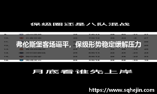 弗伦斯堡客场逼平，保级形势稳定缓解压力